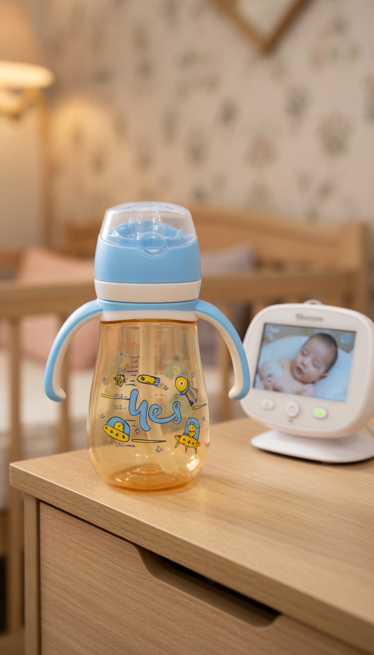 AZ 816 Space Rocket Baby Training Cup with Handles – 300ml PPSU (4 Colors)