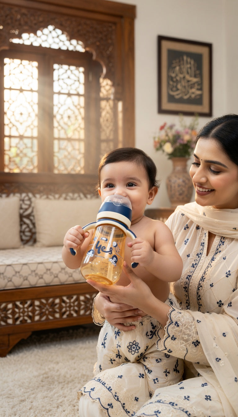 AZ 816 Space Rocket Baby Training Cup with Handles – 300ml PPSU (4 Colors)