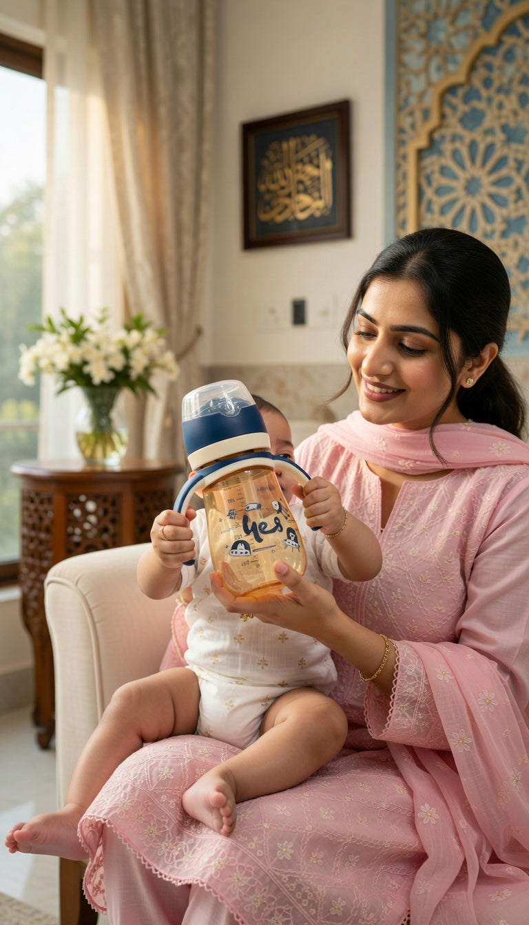 AZ 816 Space Rocket Baby Training Cup with Handles – 300ml PPSU (4 Colors)