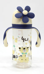 PPSU 1060 Tiger Print Baby Sippy Cup with Flower Lid – 300ml