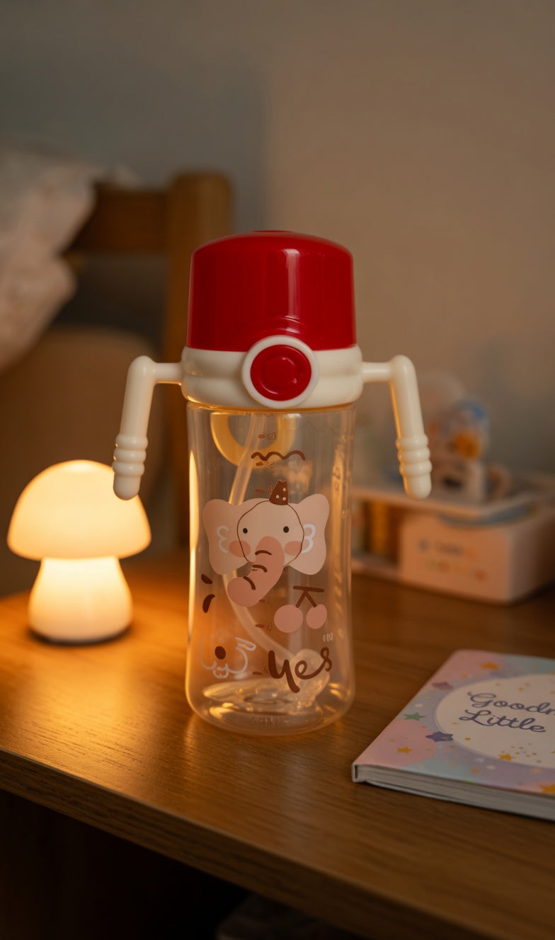 1058 Elephant PPSU Baby Transition Cup with Textured Anti-Slip Handles – 240ml