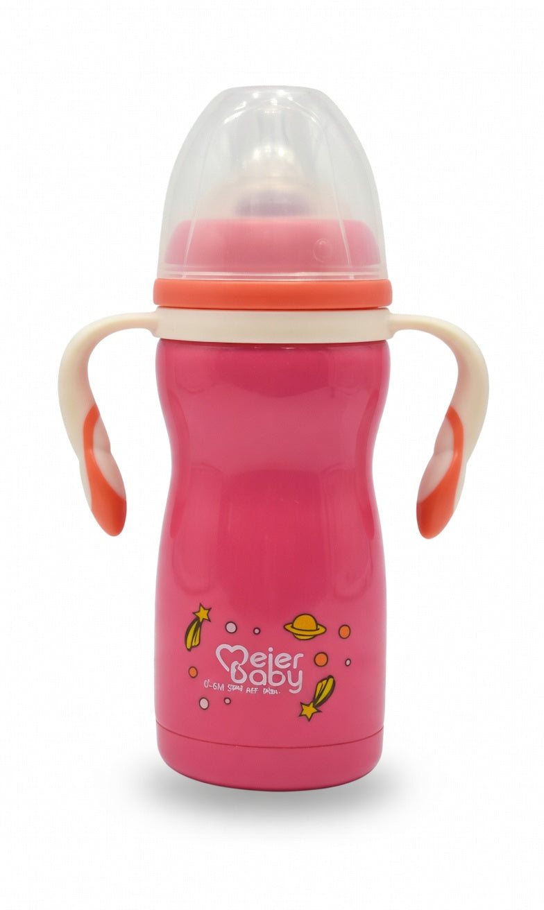 Meier Baby 2-in-1 Stainless Steel Vacuum Insulated Bottle – 240ml Growth Series 632